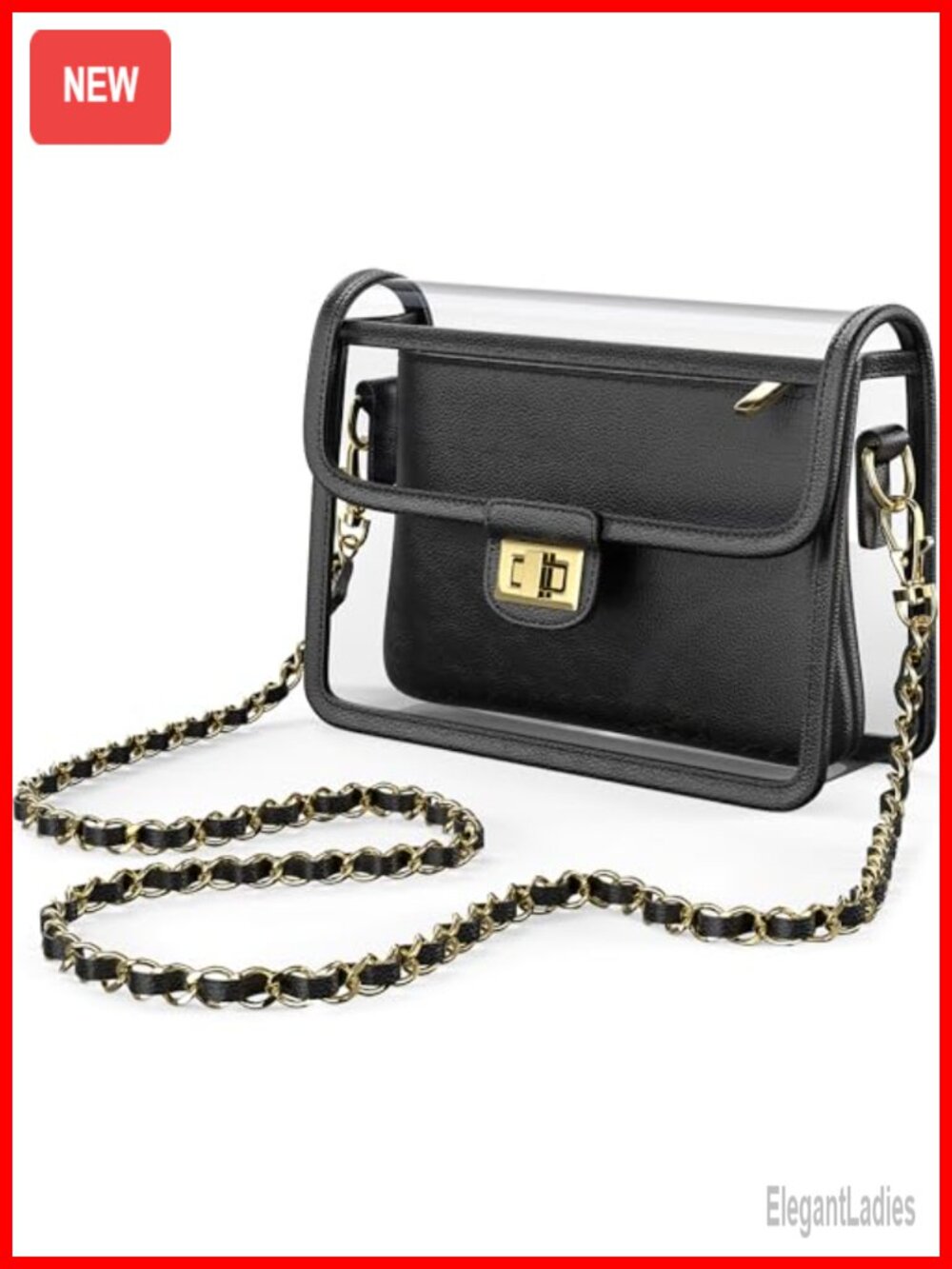 Clear Crossbody Purse RFID Wallet Stadium Approved TPU Bag